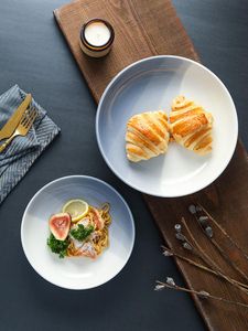 皿プレート北欧の家庭皿深いスープセラミック料理大きなイタリアのパスタを提供するプラッター
