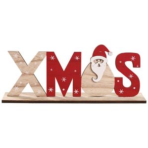 Wooden letter ornament Window Dressing Christmas decorations home decor Letters handicraft Newest