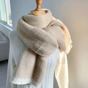 Hats Scarves Gloves Sets Men And Women Winter Striped Anti cashmere Thickened Wild Cute Girl Couple Warm Fashion Scarf