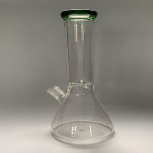 Bong in vetro Tubi per l'acqua Becher Narghilè Olio Dab Rig Percolatore per fumatori Tubo dritto Rig per olio Bar Strumento per fumo per adulti di alta qualità Bong a gravità Narghilè personalizzati Regalo