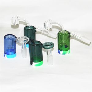 Nargile Cam Geri Kazandırıcılar Adaptörleri 14mm 18mm Erkek Kadın 45 90 Derece Reclaimer Dome Tırnak Kül Catcher Adaptörü Silikon Su Bongs Dab Rigs Için