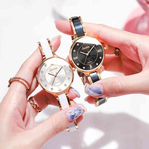 SUNKTA Luxury Gift Crystal Watch Women Waterproof Rose Gold Steel Strap Ladies Wristwatches Top Brand Clock Relogio Feminino 210517