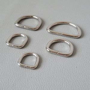 1 pcs 10mm 12mm 15mm 20mm 25mm 32mm metal d anel fivela cintas de cinto de cinto para saco mochila animal de estimação gato colarinho fecho diy acessório