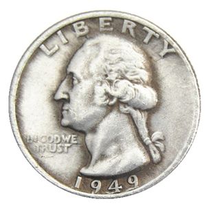 Monete USA 1949-PSD Washington Quarter Dollar Copia Moneta Ottone Ornamenti artigianali accessori per la decorazione della casa