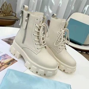 Leather Martin Boots Thick Soled Women's Fashion Luxury Design Short Booties