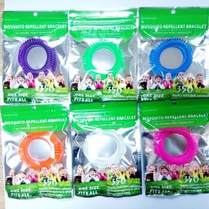 Prova de mosquito e pulseira de controle de pragas puro planta natural Óleo essencial anel de primavera de mola de eva material adulto outdoor stristband outdoor gf689