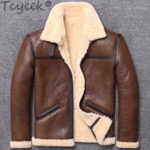 남자 가죽 가짜 남자 재킷 겨울 진짜 남자 양피 코트 정품 Shearling 재킷 양모 L1962