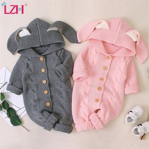 LZH Spring Infant Baby Clothes For born Rompers Girls Boys Christmas Costume Toddler Winter Jumpsuit Kids Overalls 220222