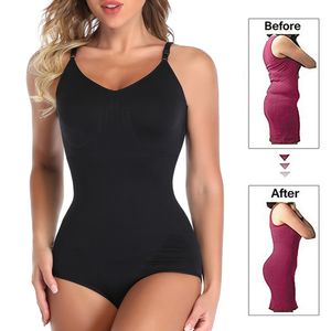 Bodysuit Shapewear Women Full Body Shaper Waist Trainer Mage Slimming Underkläder Faja Belt Tummy Control Shaper Trimmer Corset