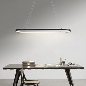 Подвесные лампы Современный Nordic Style Простая круговая светодиодная люстра столовая гостиная спальня кухонный салон