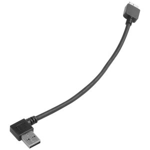 オーディオケーブルコネクタ黒右角USB マイクロBケーブルコネクタアダプタ