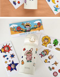 Water cup stickers INS style cute cartoon insulation PVC cups notebook hand account original waterproof Astronaut series sticker