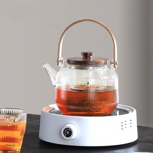 茶の電気陶器ストーブのためのミニ小さな誘導の鍋小さな茶メーカーのガラスポットの沸騰の水
