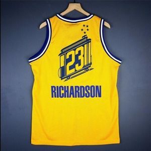 001 Custom Men Youth Women Vintage Jason Richardson College Basketball Jersey Rozmiar S-4XL lub Custom Dowolne nazwisko lub koszulka numer