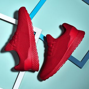 Bayan Erkek Spor Eğitmenler Koşu Ayakkabıları Nefes Örgü Kırmızı Siyah Beyaz Mavi Yeşil Platform Koşucular Sneakers Boyutu 48 Kod: 03-052