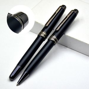 Highest quality Msk-163 Matte Black Pure Metal Rollerball pen Ballpoint pen Fountain pens Stationery office school supplies with Monte Series Number IWL666858