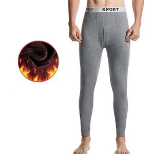 Sonbahar Kış Erkek Termal İç Pantolon Sıcak Uzun Johns Erkekler Katı Külot Ince Pijama Termo Giyim Esneklik Tayt 211211