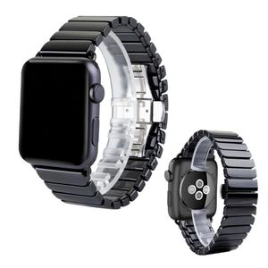 Роскошный керамический ремешок для Apple Watch Ultra 49 мм полоса 41 мм 45 мм 44 мм 40 мм 42 мм 38 мм аксессуары из нержавеющей стали браслет IWATCH 8 7 6 5 4 3 2 SE