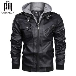 Herren Lederjacken Winter Casual Motorrad PU Jacke Biker Ledermäntel Europäische Windjacke Echte Lederjacke 211009