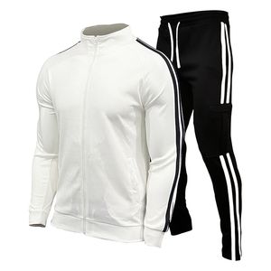 Zipper Trainingsanzug Männer Set Sporting 2 Stück Sweatsuit Kleidung Gedruckt Mit Kapuze Hoodies Jacke Hosen Track Anzüge Männliche Größe M-XXL 210813