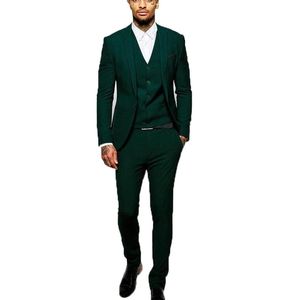 Bröllopsman kostym smal passform Mäns sommar för grön stycken Tuxedo män brudgummen passar blazers