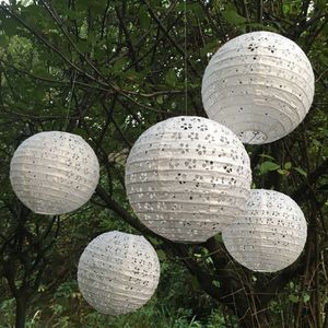 Ballon 30 achat en gros de 10pcs cm cm rond blanc chinois papier japonais lanterne ballon de mariage fête d anniversaire de décoration de décoration de décoration Q0810