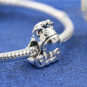 925 Sterling Silver Bruno the Unicorn Bead Fits European Pandora Style Jewelry Charm Jewelry Bracelets