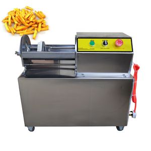 Kommersiell elektrisk pommes frites maskin Rostfritt stål Kök Potatis morotskärning Vegetabilisk Strip Cutter 110V 220V