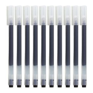 Canetas de gel 10pcs/pacote caneta de pacote 3 cores opcionais anti-deslizamento de silicone garra de agulha de 0,5 mm de grafite de grafite