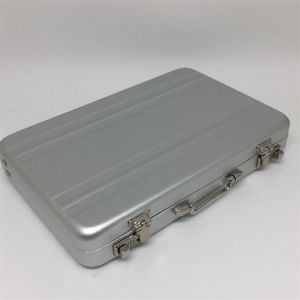 Kartvizitlik Dosyaları Organizatör Taşınabilir Mini Alüminyum Güvenli Bavul Evrak Çantası Kılıfı 4579 Q2