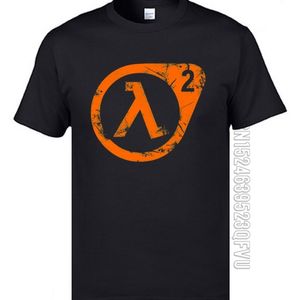 Half Life 2 Tshirts Game Xen G-Man Funny Shirts Mens 100% Cotton Summer/Autumn Black Shirt Print Design ees 210707