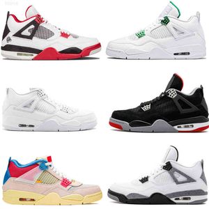 Designer Sport shoes Womens Mens Basketball Shoes s New Jumpman Sneakers Size Black Cat Fire Red Bred IV Cactus Jack Trainers