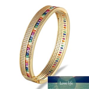 Nova Chegada 11 estilos Gold Cor Bangle Pulseira Cobre Zircônia Cuff Braceletes para Mulheres Partido Casamento Jóias Jóias Presente Preço de Fábrica Especialista Qualidade