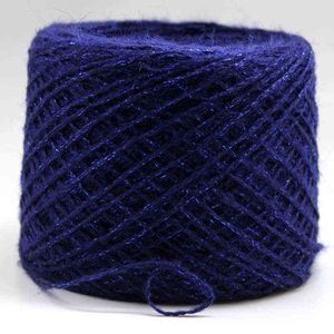 1 pc Qualidade Novo 250g Linda Plush 70% Merino Lã Metalizado Fio Skein Grosso Crochet Tricô Gold Silk Silk Thread Z3936 Y211129