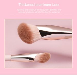 Makeup Щетки Установленные фундамент Concealer Powder Blush Тень для тени для губ для губ деревянные макияж кисти для инструментов Maquiagem