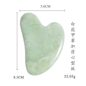 Rouleau de jade masseur facial pierre de jade rose Gua sha grattoir outils de massage pour le visage qualité naturelle outil de santé du corps 10pcs beaucoup