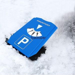 Car Windshield Snow Shovel Parking Time Sign Remover Ice Scraper r Clock Display Disc Return Note