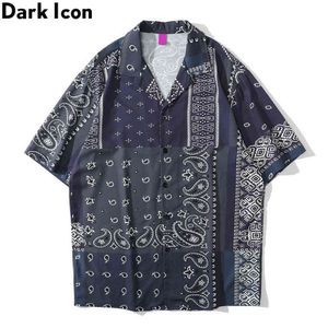 Bandana Polo Shirt Men Summer Vintage Street Men's Shirts Male Top 210603