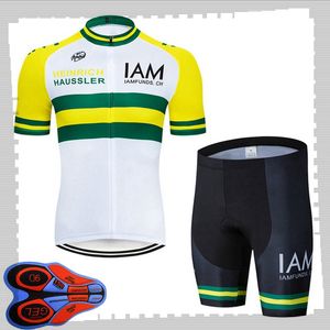 Pro team IAM ciclismo maniche corte maglia (bavaglino) pantaloncini set uomo estate traspirante abbigliamento da bicicletta da strada MTB bici abiti uniforme sportiva Y21041509