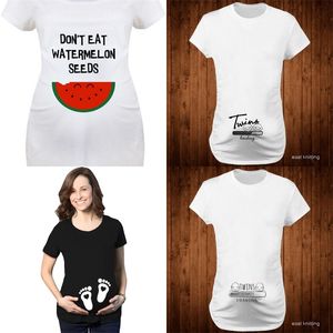 Vi ses snart 2020 Sommar Tees Women T-shirts Slim Maternity Funny Letter Tops O-Neck Graviditet T Shirts för gravida kvinnor 2476 Q2