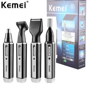 4in1 rechargeable nose trimmer beard trimer for men ear eyebrow nose hair trimmer for nose and ear hair removal cleaning machine 220301