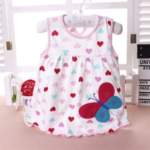 Summer Baby Dress New Girls Fashion Infantyl Dresses Bawełna Ubrania Dla Dzieci Kwiat Styl Kids Clothing Princess Dress 1039 Y2