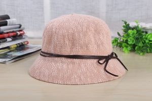 Bow tie fisherman hat fashion basin hat beach travel sunscreen sun hat wide brim floppy hats for women 48AAC