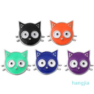 ミニかわいい猫12mmスナップボタンDIYスナップブレスレットイヤリングネックレスジュエリーギフト