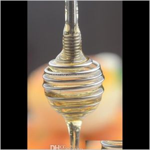 Outras ferramentas de cozinha em aço inoxidável dipper em forma de espiral de mel de mel L10SG GFVCO