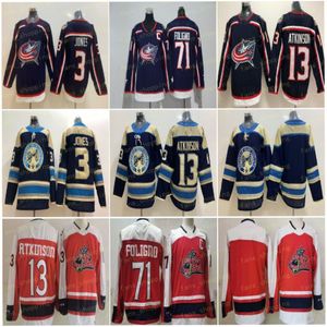 Wholesale seth jones columbus blue jackets resale online - Reverse Retro Columbus Blue Jackets Jersey Hockey Seth Jones Cam Atkinson Nick Foligno Navy White Red Men Stitched