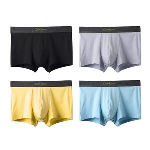 Teen Panties 4Pcs/Pack Cotton Boys Underwear Pure Color Kids Underpants Casual Thermal Boxers for Teenagers Children Clothing 210622