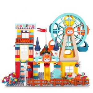 303-512PCS Marmor Rennen Run Bausteine Freizeitpark Rutsche Blöcke DIY Freunde Haus Ziegel Spielzeug Für Kinder geschenk X0503