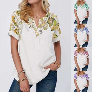 Stor storlek 5xl Oversized Ladies Toppar Kortärmad Print Kvinnor T Shirt Sommar 2021 Ny Kvinna Casual Loose Plus Size Tee Kläder Y0629