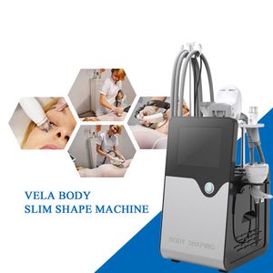 Multifunktionell Vela 5 i 1 vakuumrulle RF-kavitation Slimming Massager Celluliter Avlägsnande Anti-Wrinkle Body Shape Contouring Machine